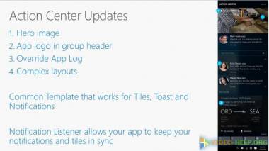 [BUILD 2016] Грядущие изменения в центре уведомлений Windows 10