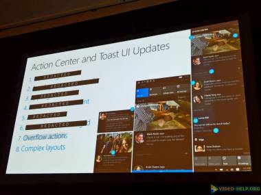 [BUILD 2016] Грядущие изменения в центре уведомлений Windows 10