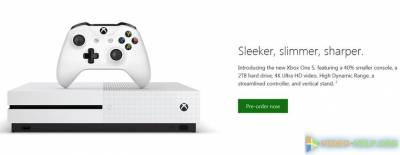 Утечка изображений и характеристик Xbox One S